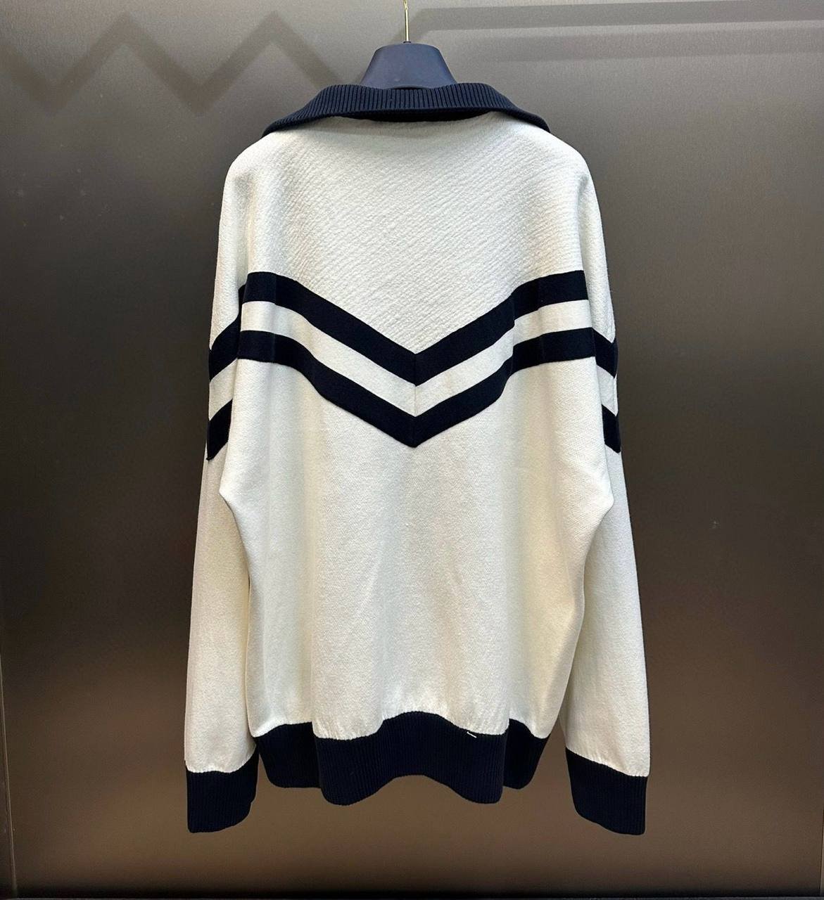 Knitted Cotton Sailor Blousan - الصورة 2